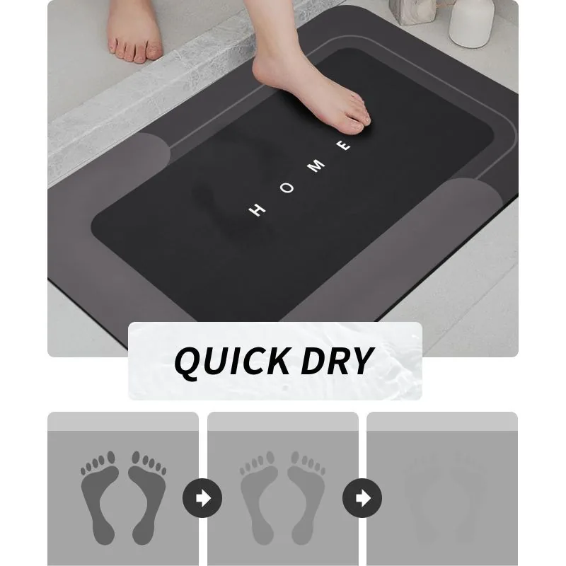 Housego Set de 3 Alfombrillas de Baño de Diatomita — foto 3